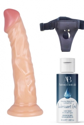Belden Balamal Kayganlatrc Set Noctis 21cm Realistik Dildo No:77